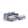 Atelier del Sofa Corner Sofa-Bed Bella Soft Mini Köşe Left - Blue Blue
