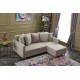 Corner Sofa-Bed Aydam Right - Cream Cream Atelier del Sofa Corner Sofa-Bed Aydam Right - Cream Cream