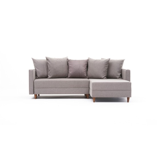 Corner Sofa-Bed Aydam Right - Cream Cream Atelier del Sofa Corner Sofa-Bed Aydam Right - Cream Cream
