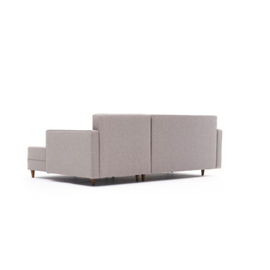Corner Sofa-Bed Aydam Right - Cream Cream Atelier del Sofa Corner Sofa-Bed Aydam Right - Cream Cream