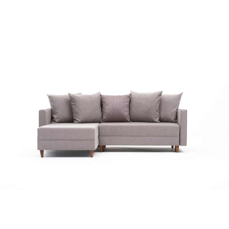 Atelier del Sofa Corner Sofa-Bed Aydam Left - Cream Cream