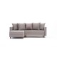 Corner Sofa-Bed Aydam Left - Cream Cream Atelier del Sofa Corner Sofa-Bed Aydam Left - Cream Cream