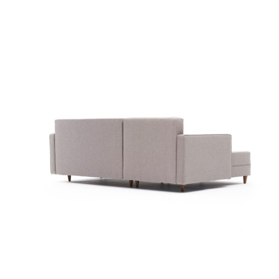 Corner Sofa-Bed Aydam Left - Cream Cream Atelier del Sofa Corner Sofa-Bed Aydam Left - Cream Cream