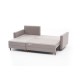 Corner Sofa-Bed Aydam Left - Cream Cream Atelier del Sofa Corner Sofa-Bed Aydam Left - Cream Cream
