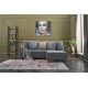 Corner Sofa-Bed Aydam Right - Blue Blue Corner Sofa-Bed Aydam Right - Blue Blue