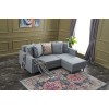 Corner Sofa-Bed Aydam Right - Blue Blue