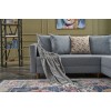Corner Sofa-Bed Aydam Right - Blue Blue