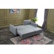 Corner Sofa-Bed Aydam Right - Blue Blue Corner Sofa-Bed Aydam Right - Blue Blue