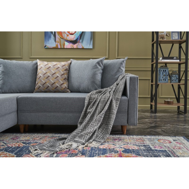 Atelier del Sofa Corner Sofa-Bed Aydam Left - Blue Blue