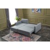 Atelier del Sofa Corner Sofa-Bed Aydam Left - Blue Blue