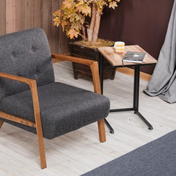 Wing Chair Kemer - Dark Grey Dark Grey