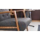Wing Chair Kemer - Dark Grey Dark Grey Atelier del Sofa Wing Chair Kemer - Dark Grey Dark Grey