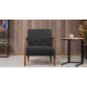 Wing Chair Kemer - Dark Grey Dark Grey Atelier del Sofa Wing Chair Kemer - Dark Grey Dark Grey