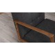 Wing Chair Kemer - Dark Grey Dark Grey Atelier del Sofa Wing Chair Kemer - Dark Grey Dark Grey