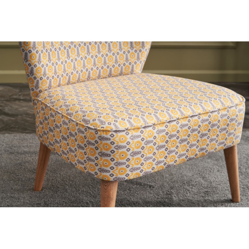 Atelier del Sofa Wing Chair Viola Berjer Papatya Multicolor