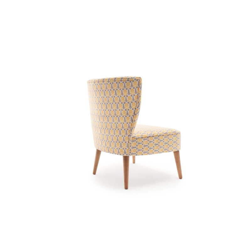 Atelier del Sofa Wing Chair Viola Berjer Papatya Multicolor