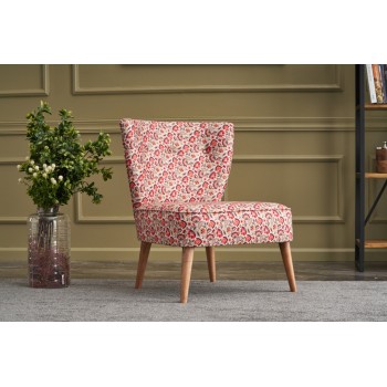 Wing Chair Viola Berjer Sardunya Multicolor