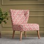Wing Chair Viola Berjer Sardunya Multicolor