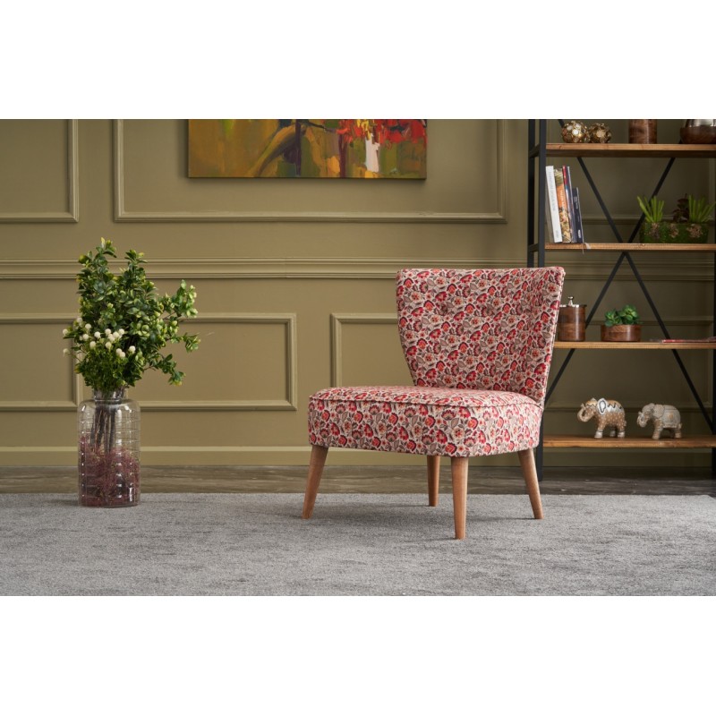 Atelier del Sofa Wing Chair Viola Berjer Sardunya Multicolor
