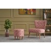 Atelier del Sofa Wing Chair Viola Berjer Sardunya Multicolor