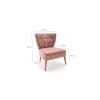 Atelier del Sofa Wing Chair Viola Berjer Sardunya Multicolor