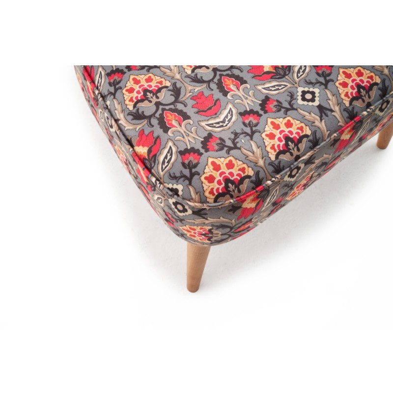 Wing Chair Viola Berjer Karanfil Multicolor