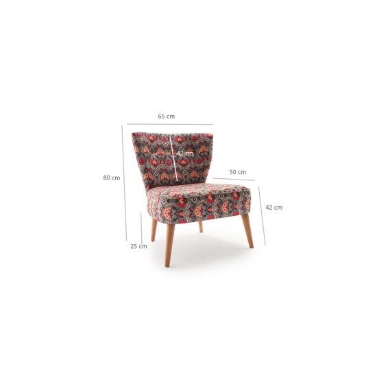 Wing Chair Viola Berjer Karanfil Multicolor Wing Chair Viola Berjer Karanfil Multicolor