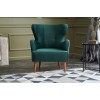 Atelier del Sofa Wing Chair Karina - Petrol Green Petrol Green