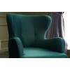 Atelier del Sofa Wing Chair Karina - Petrol Green Petrol Green