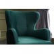 Atelier del Sofa Wing Chair Karina - Petrol Green Petrol Green