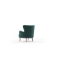 Atelier del Sofa Wing Chair Karina - Petrol Green Petrol Green