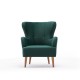 Atelier del Sofa Wing Chair Karina - Petrol Green Petrol Green