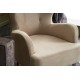 Atelier del Sofa Wing Chair Karina - Cream Cream
