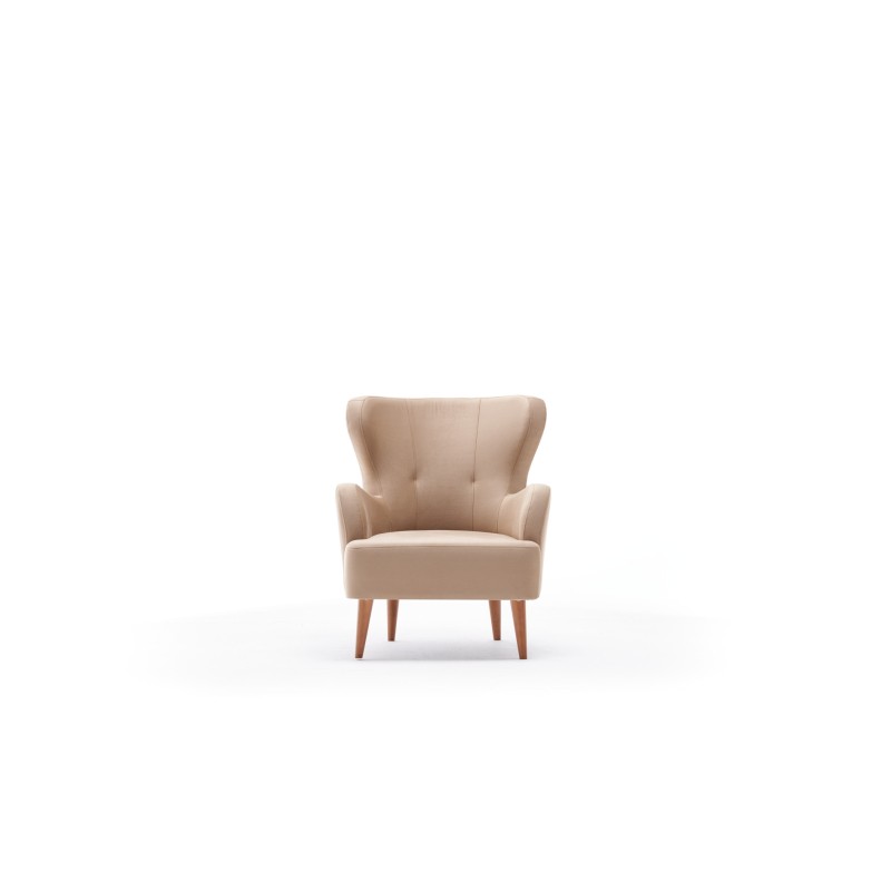 Atelier del Sofa Wing Chair Karina - Cream Cream