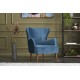 Wing Chair Karina - Blue Blue Wing Chair Karina - Blue Blue