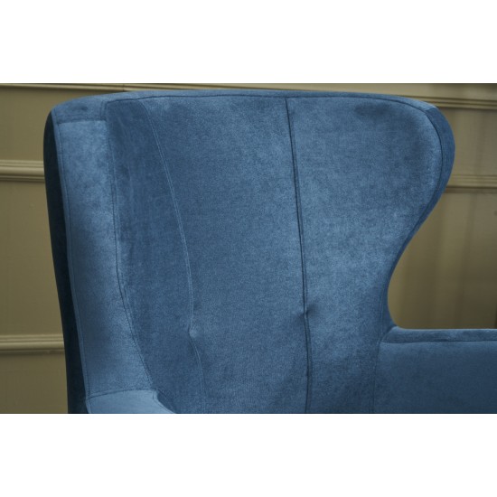 Wing Chair Karina - Blue Blue Wing Chair Karina - Blue Blue
