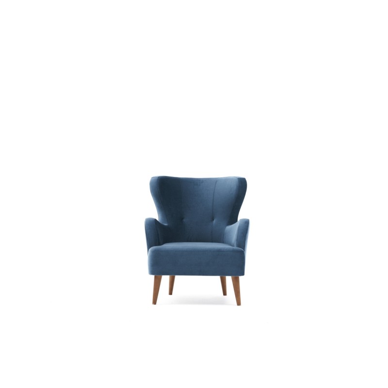 Wing Chair Karina - Blue Blue