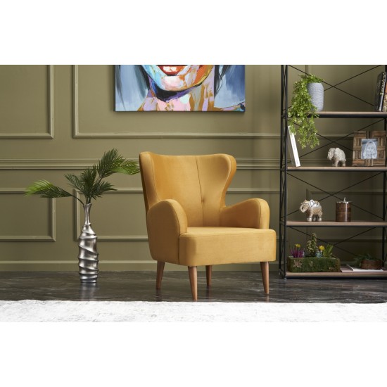 Atelier del Sofa Wing Chair Karina - Gold Gold