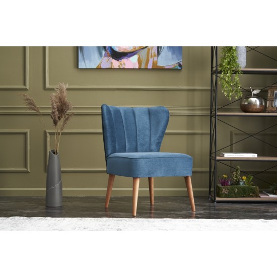 Wing Chair Layla - Blue Blue Atelier del Sofa Wing Chair Layla - Blue Blue