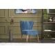 Wing Chair Layla - Blue Blue Atelier del Sofa Wing Chair Layla - Blue Blue