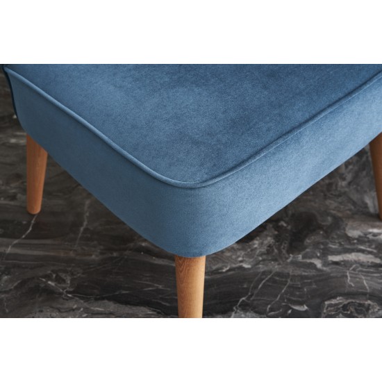 Wing Chair Layla - Blue Blue Atelier del Sofa Wing Chair Layla - Blue Blue