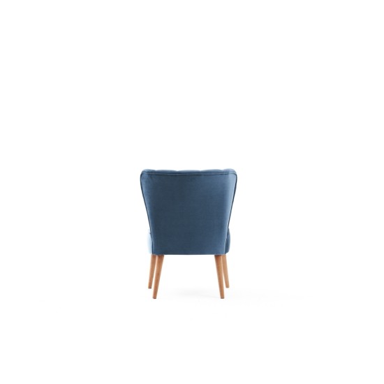 Wing Chair Layla - Blue Blue Atelier del Sofa Wing Chair Layla - Blue Blue