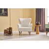 Atelier del Sofa Wing Chair Karina Prestij - Cream Cream