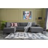 Atelier del Sofa Corner Sofa-Bed Eris - Anthracite Anthracite