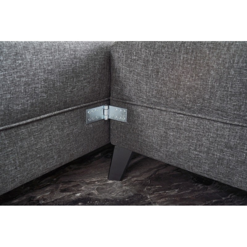 Atelier del Sofa Corner Sofa-Bed Eris - Anthracite Anthracite