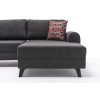 Γωνιακός Καναπές Κρεβάτι - Belen - Χρώμα Ανθρακί - 300x202x78εκ