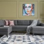Γωνιακός Καναπές Efsun - 300x202x78εκ - Χρώμα Ανθρακί