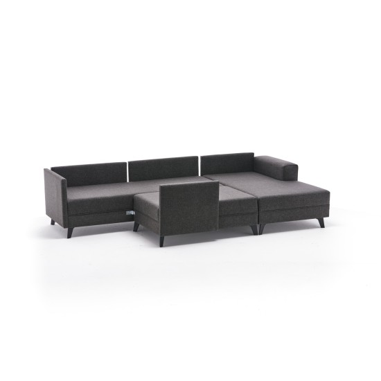 Γωνιακός Καναπές Efsun - 300x202x78εκ - Χρώμα Ανθρακί Γωνιακός Καναπές Efsun - 300x202x78εκ - Χρώμα Ανθρακί