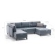 Corner Sofa-Bed Eris - Cream Cream Atelier del Sofa Corner Sofa-Bed Eris - Cream Cream
