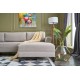 Corner Sofa-Bed Eris - Cream Cream Atelier del Sofa Corner Sofa-Bed Eris - Cream Cream
